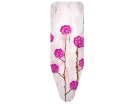 Чехол д/гл.доски Ажурные цветы розовые 130х50см из хлопка